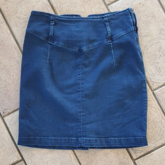 Free People Dresses & Skirts - Free People Blue Mini Pencil Skirt, 28